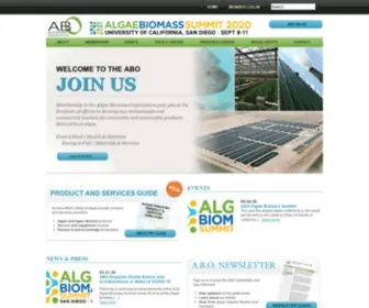 Algalbiomass.org(Algae Biomass Organization (ABO)) Screenshot