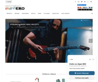 Algameko.com(Algam EKO distribuisce importanti brand nel settore strumenti musicali) Screenshot