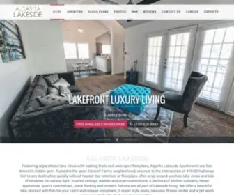 Algaritalakeside.com(Algarita Lakeside Apartments) Screenshot