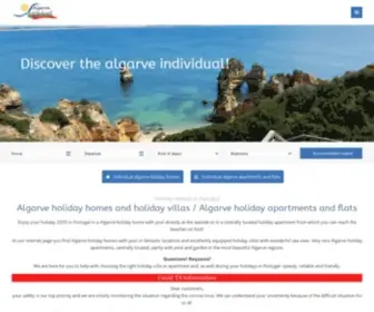 Algarve-Individuell.de(Algarve Ferienhaus & Ferienwohnung mieten für Ihren Algarve Urlaub) Screenshot