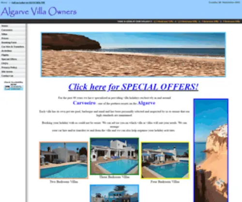 Algarvevillaowners.com(Algarve Villa Owners) Screenshot