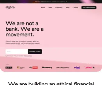 Algbra.com(A financial ecosystem to balance the equation) Screenshot