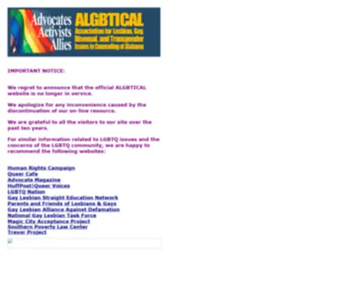 Algbtical.org(AGLBICAL) Screenshot