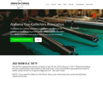 Algca.org(Alabama Gun Collectors Association) Screenshot