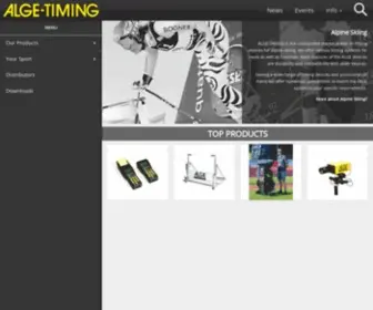 Alge-Timing.com(ALGE-TIMING - Home) Screenshot
