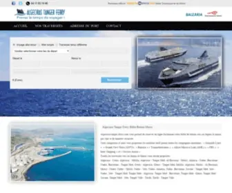Algeciras-Tanger-Ferry.com(Billet Bateau Maroc) Screenshot