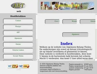 Algemeenbelangtholen.nl(Algemeen Belang Tholen) Screenshot