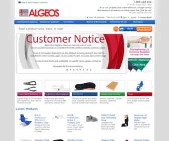 Algeos.com.au(Algeos Australia & New Zealand) Screenshot