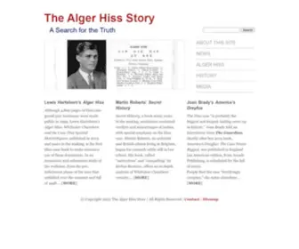 Algerhiss.com(The Alger Hiss Story) Screenshot