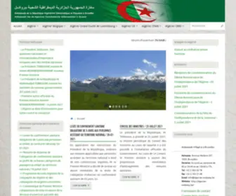 Algerian-Embassy.be(Ambassade de la République Algérienne Démocratique et Populaire à Bruxelles) Screenshot