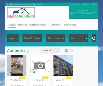 Algerie-Immobilier.com(Immobilier Algerie) Screenshot