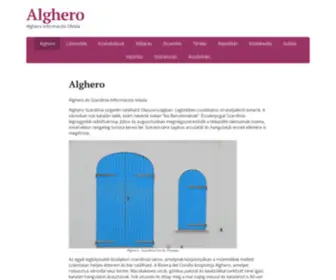 Alghero.hu(Alghero) Screenshot