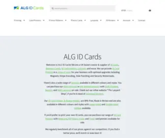 Algidcards.co.uk(ALG ID Cards) Screenshot