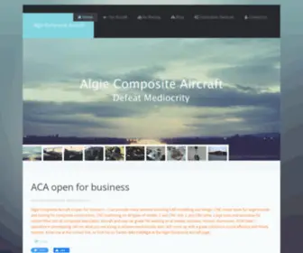 Algiecompositeaircraft.com(We will be back shortly) Screenshot