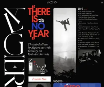 Algierstheband.com(Algiers) Screenshot