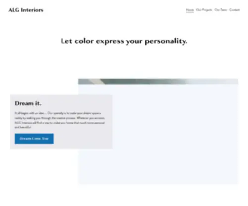Alginteriors.com(ALG Interiors) Screenshot