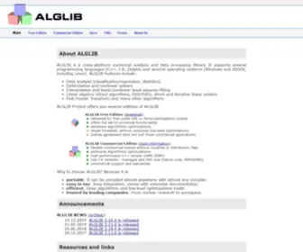 Alglib.net(/C# numerical analysis library) Screenshot