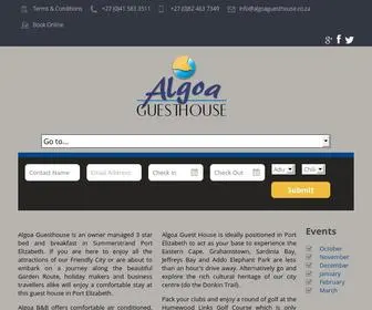 Algoaguesthouse.co.za(Algoa Guesthouse) Screenshot