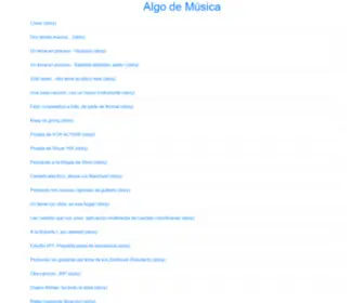 Algodemusica.com(Algo) Screenshot