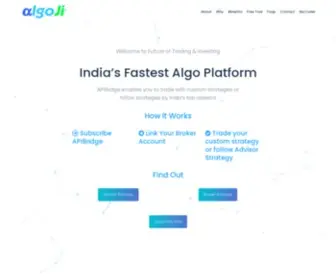Algoji.com(Algo Trading Software) Screenshot