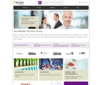 Algolchemicals.com(Algol Chemicals) Screenshot