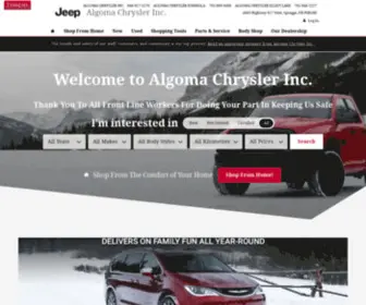 Algomachrysler.com(Algoma Chrysler Inc) Screenshot