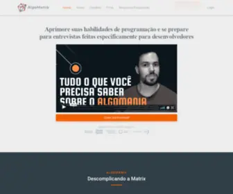 Algomania.com.br(O melhor curso para quem quer arrebentar nos desafios de programação) Screenshot