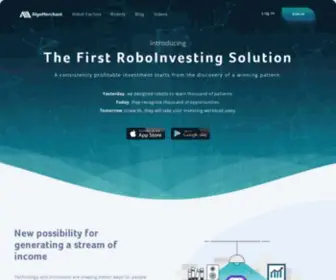 Algomerchant.com(The First RoboInvesting Solution) Screenshot