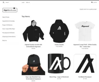 Algomerch.com(Algorand Merchandise) Screenshot