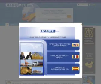 Algomtl.com(Annonces Import Export International Algomtl) Screenshot