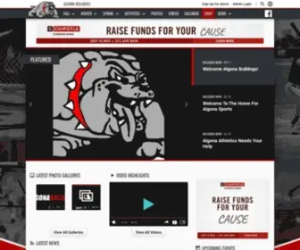 Algonabulldogs.org(Team Home Algona Bulldogs Sports) Screenshot