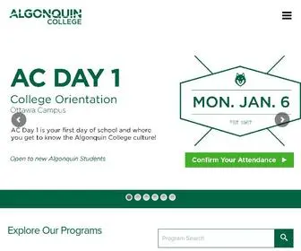 Algonquincollege.com(Algonquin College) Screenshot