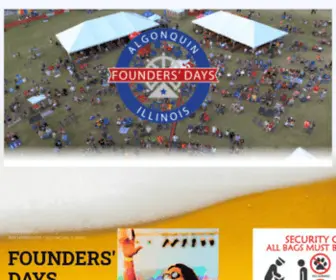 Algonquinfoundersdays.com(Always The Last Full Weekend In July) Screenshot