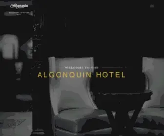 Algonquinhotel.com(The Algonquin Hotel) Screenshot