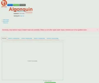 Algonquinmap.com(Jeff's Algonquin Provincial Park Map) Screenshot