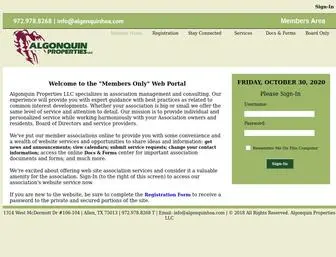 Algonquinportal.com(Algonquin Properties LLC) Screenshot