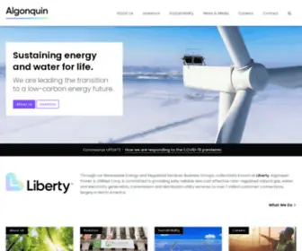 Algonquinpower.com(Algonquin Power & Utilities Corp) Screenshot