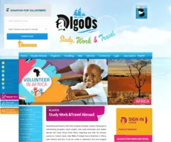 Algoos.com(Study Work and Travel Abroad) Screenshot