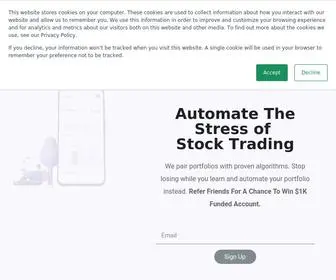 Algopear.com(An algorithmic trading marketplace) Screenshot