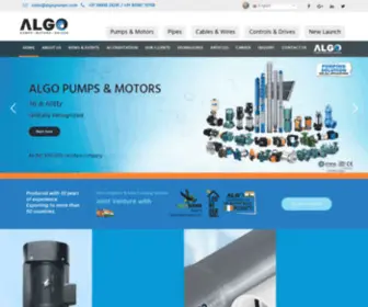 Algopumps.com(Algo Pumps & Motors) Screenshot