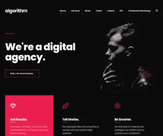 Algorithm-Agency.com(A digital agency) Screenshot