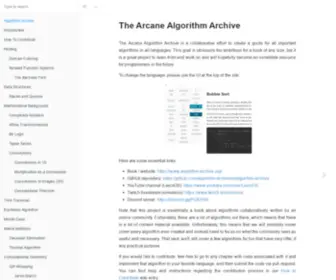 Algorithm-Archive.org(Algorithm Archive) Screenshot