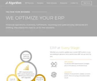Algorithminc.com(Algorithm’s ERP experts) Screenshot