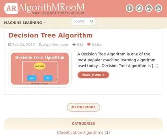 Algorithmroom.com(Algorithm Room) Screenshot