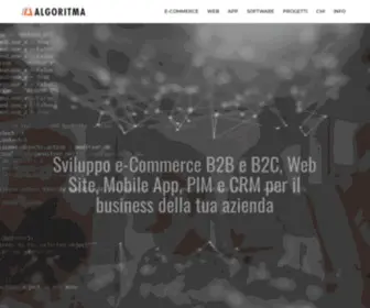 Algoritma.it(E-Commerce, soluzioni PIM Akeneo, CRM e Mobile App) Screenshot