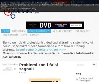 Algoritmica.pro(Trading systems automatici) Screenshot