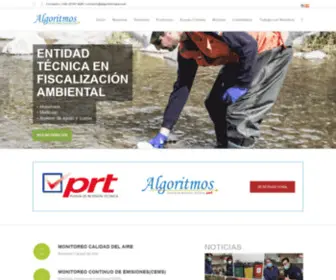 Algoritmospa.com(Algoritmos y Mediciones Ambientales SpA) Screenshot