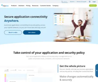 Algosec.com(AlgoSec Secure application connectivity anywhere) Screenshot