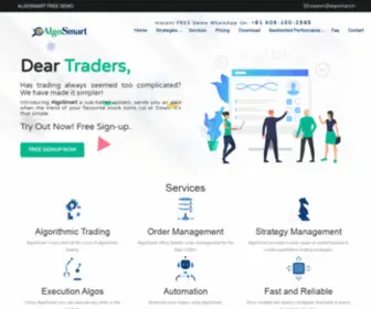 Algosmart.in(Algorithmic Trading Software in Mumbai India) Screenshot