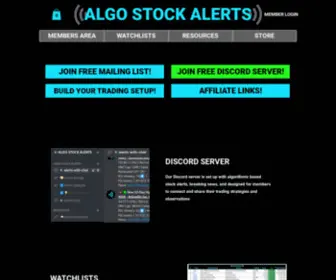 Algostockalerts.com(ALGO STOCK ALERTS) Screenshot